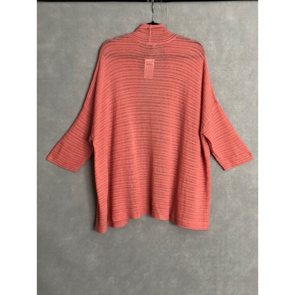 Alfani Women's X-Large 3/4 Sleeve Open Front Cardigan Coral NEW - Picture 4 of 6